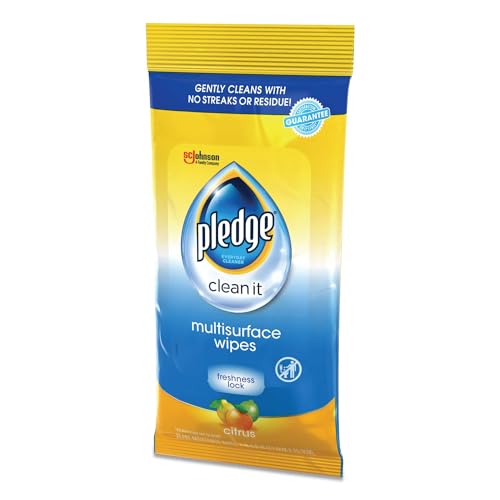 Pledge Multisurface Wipes, Fresh Citrus, 25 Wipes Per Pack (12 Packs) by Pledge - Image 2