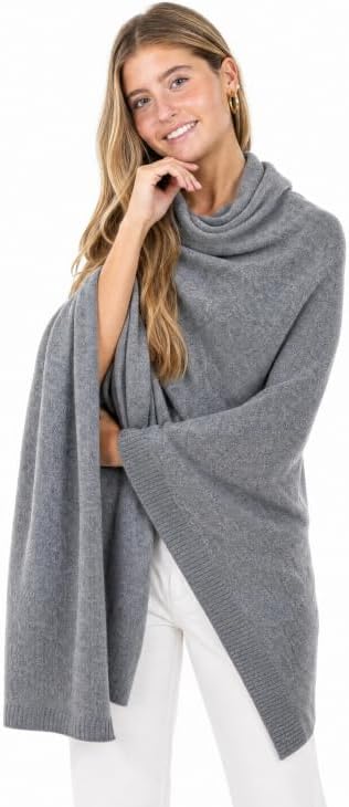 Cashmere Wool Blend Wrap for Women, Pashmina Shawl Scarf Travel 78"x27"