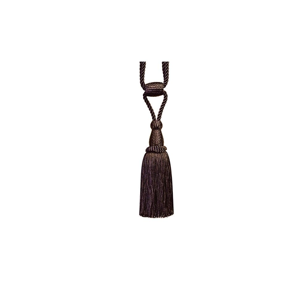 Tassel Window Curtain Tiebacks, Moveable Embrace, Set of 2 (Mocha)