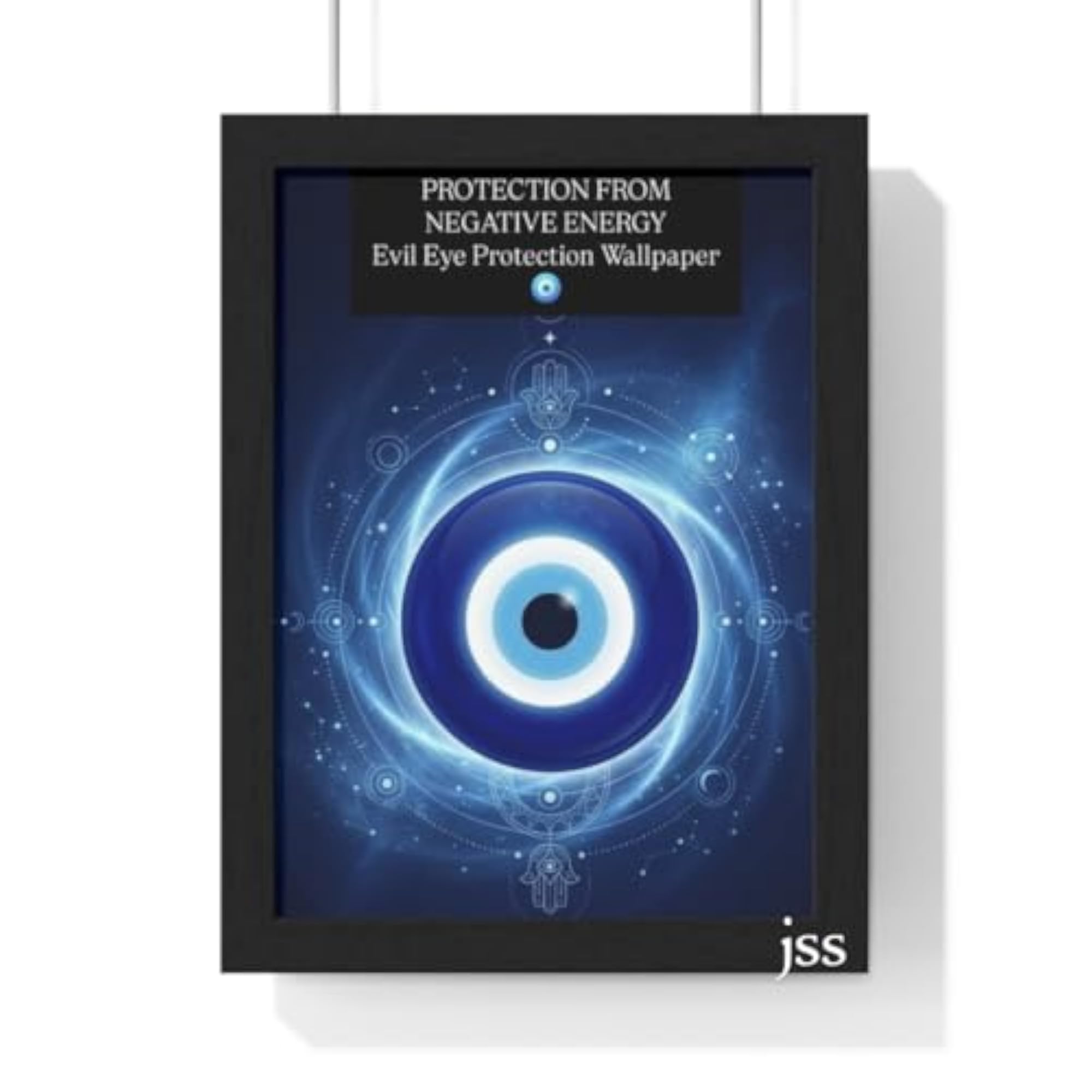 Evil Eye Protection Wall Art, Framed Poster Decor