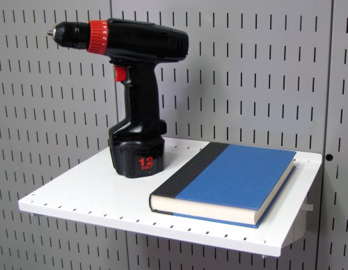 Wall Control Pegboard Shelf 12In Deep Pegboard Shelf Assembly For Wall Control Pegboard And Slotted Tool Board – White #TOP1