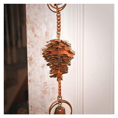Buiten hangende regenkettingen, 1 PCS Metal Decorative Hanging Chain Pine Cone Metal Iron Bells - Afbeelding 5