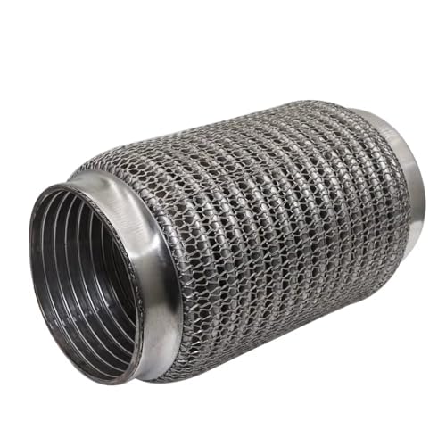 Tubo de escape de acero inoxidable con fuelle flexible para silenciador universal de coche