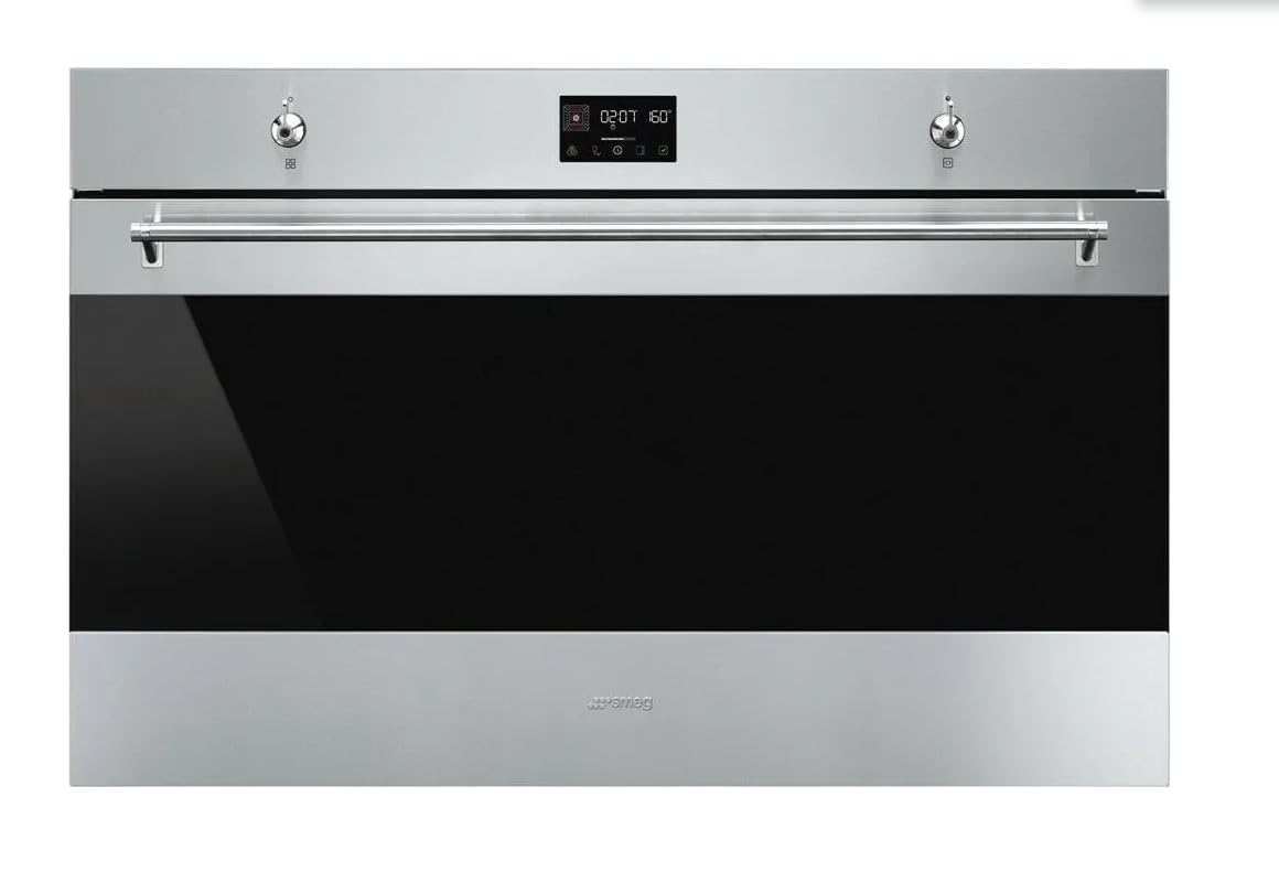 Smeg SF9302TX Forno Elettrico Multifunzione, 90 Cm, 115L, Termoventilato, Vapor Clean, Colore Inox Satinato, Antimpronta, Classe Energetica A+