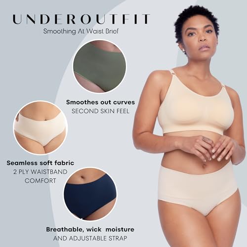 Image of Underoutfit Everyday Soft Seamless Stretch Smoothing at Waist Briefs for Women
