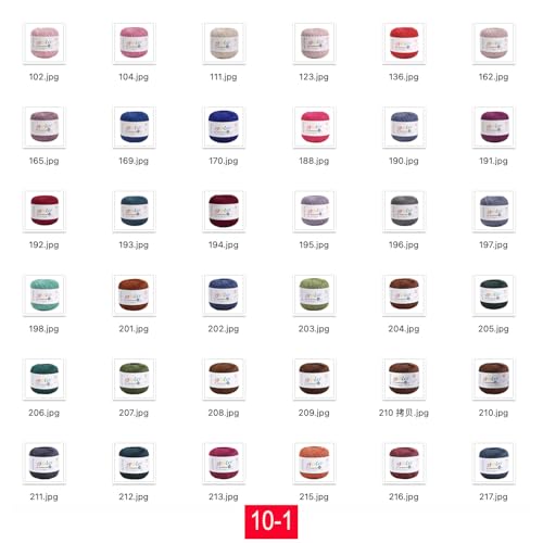 Image of golo Crochet Thread Size 10 Multicolored Yarn for Crocheting D014