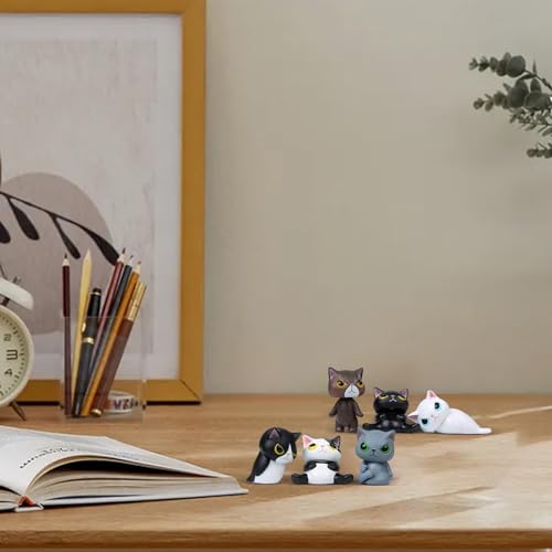 FPGEAR Gatos em miniatura fofos,Gatos de jardim em miniatura | Disfarce Cat Design Fairy Home Animai