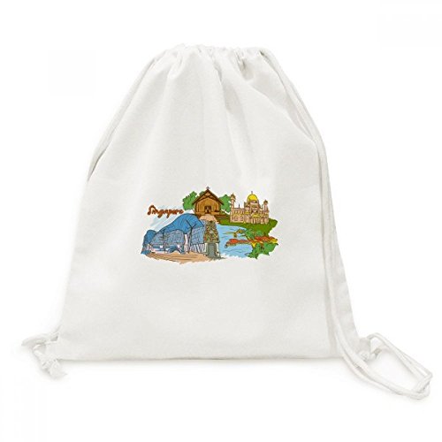 Sac cordon en toile Singapore Safari pour vos excursions et randonnées urbaines