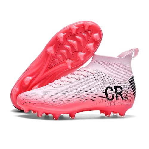 Image of Soccer Cleats for Mens Womens Indoor Turf Soccer Shoes Youth AG TF Training Football Boots Unisex