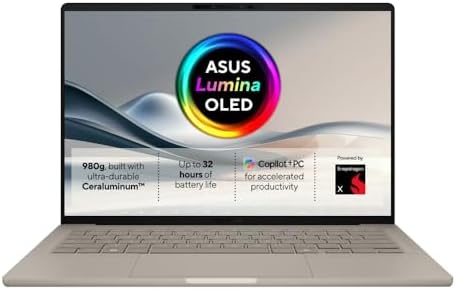 ASUS Zenbook A14 UX3407QA 14.0 inch Full HD 600nits OLED Copilot+...