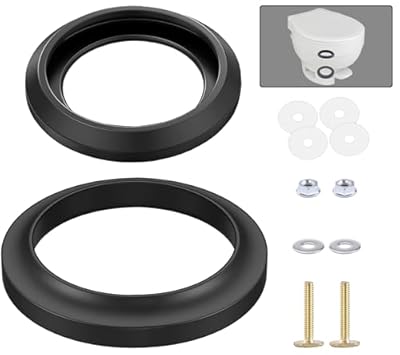 boeemi RV Toilet Seal Kit Replacement for Thetfords Toilet Parts- Ball Seal 34120 & Mounting Hardware Kit, Compatible with Aqua Magic Style Plus, Style II and Residence