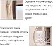 ocpcrn Embedded Tempered Glass Window, Aluminum Round Shed Window, Home Decor Porthole Window with Handle(Black,35in)