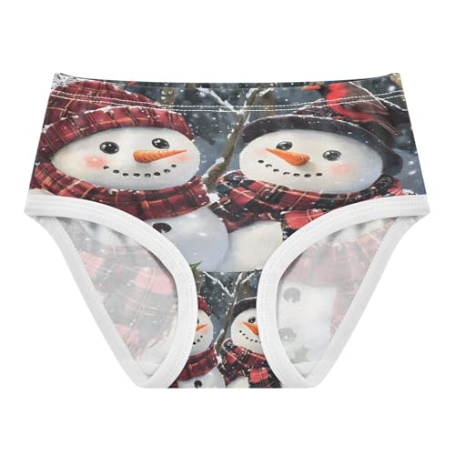 Christmas Two Snowman Red Cardinals Toddler Girls's Underwear 2T 202b8621