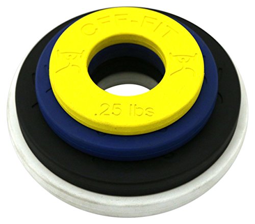 CFF 6 lb. Fractional Training Weights Set - Solid Rubber Plate Weights - Weight Lifting Competition...