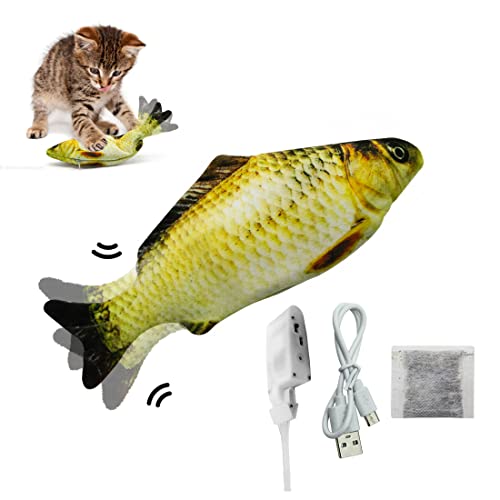 SPEENSUN Floppy Fish Hundespielzeug, Floppy Fish Katzenspielzeug, 27.9 cm, realistisches interaktives Katzenfischspielzeug, Fischspielzeug kann kauen und treten, reduziert Stress für Katzen und Hunde Cover
