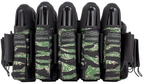Valken Fate Paintball Harness | Lightweight & Adjustable 5+8 Pod Pack for Paintball & Woodsball