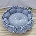 GMBYLBY 12 inch Drawstring Design Round Pet Bed Warm Cushions House Warm Basket Dog Nest Kennel for Small Dog Houses for Indoor Cats Large Houses for Indoor Cats Warm No Heating Pad