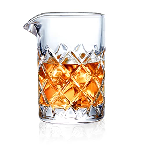 Comparison: Best Cocktail Mixing Glass 8 KITESSENSU Bar Mixing Glass, Seamless Pitcher for Stirred Cocktails with Weighted Bottom, Old Fashioned Bartender Accessory and Tool - 18oz 530ml