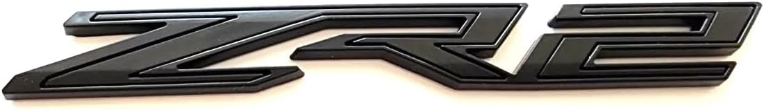 2Pcs Rear Tailgate ZR2 Emblems Truck Badge Sticker Compatible with 2019+ Colorado 1500 (Matte Black)