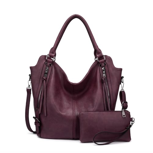 Image of Tote Bag for Women PU Leather Shoulder Bags Fashion Hobo Bags Large Purse and Handbags with Adjustable Shoulder Strap