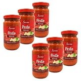 Lot 6x Sauce pesto rosso - Bocal 190g...