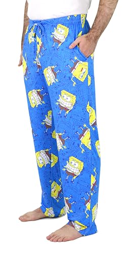 Nickelodeon SpongeBob Mens Pajama Pants - Performance Stretch SpongeBob Pajamas for Adults, S-M-L-XL2