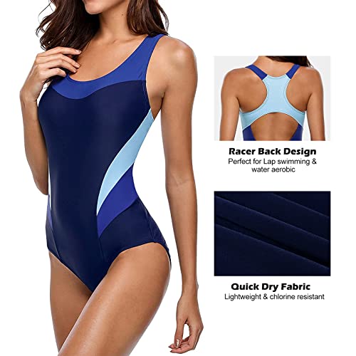 Image of American Trends Women's High Waisted Bikini Bottoms Swimming Suits Tummy Control Bathing Suits