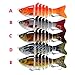 Menolana 5X Swimbaits Fishing Lures Realistic Lifelike Multi Jointed Hard Crankbaits for Catfish Perch Crappie Bass Fishing Equipment