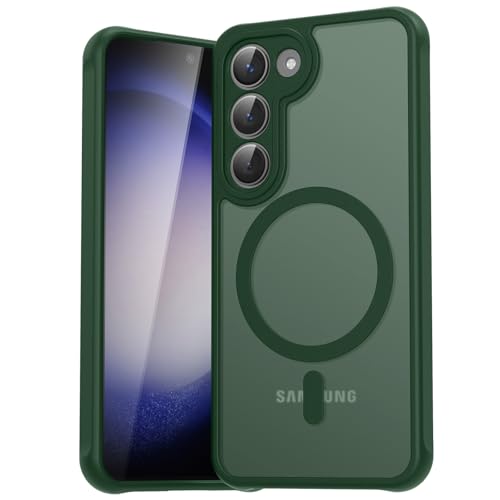 EASDNB für Samsung Galaxy S23 Hülle für Magsafe, Magnetisch Handyhülle für Samsung S23 Hülle, Kameraschutz Stoßfeste Kra...