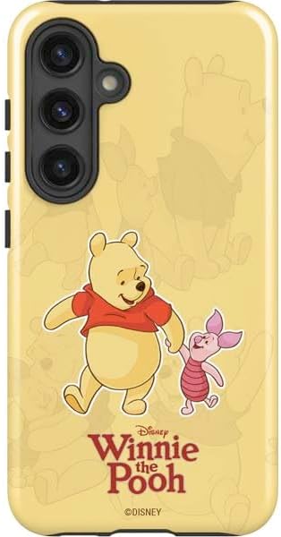 Skinit Impact Phone Case Compatible with Galaxy S25 - Officially Licensed Disney Winnie The Pooh Piglet Portrait Design