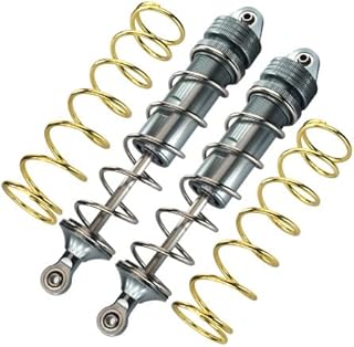Aluminum Front Thickened Spring Dampers 177mm for Arrma 1:5 KRATON 8S BLX-ARA110002 / KRATON EXB Roller-ARA5208 - 2Pc Set Gray Silver