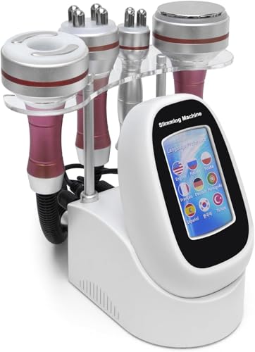 Elitzia 4 in 1 Body Shaper Rf Cavitation Vacuum Multipole Device Beauty Machine Skin Care Tool Salon Spa Equipment Home Use Massager for Arm Waist Belly Skin Lifting ETZX002