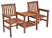 Produktbild Hecht Tee-Bench aus Meranti-Holz, Gartenbank mit Tisch 2 Sitzer Teebench