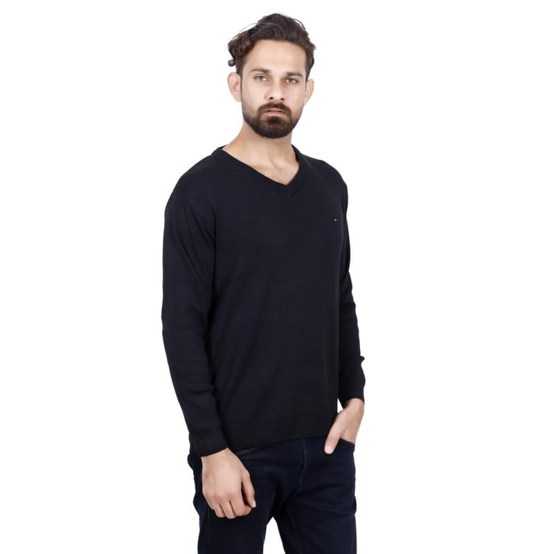 shatmus Men's Full Sleeve Regular Fit Pullover Sweater, Warm, Breathable, Stylish Wool Blend Winter Wear for Comfort Fit-picture-17