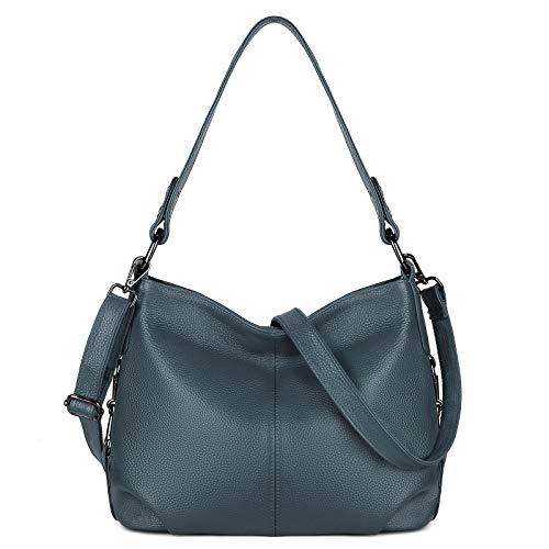 Image of YALUXE Women's Real Leather Shoulder Bags Hobo Handbags Purse Crossbody Bag