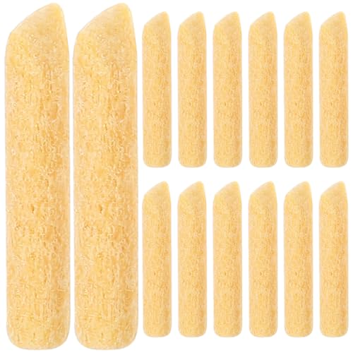 jojofuny Lot de 30 Pointes Fines Remplaçables pour Marqueurs de Peinture en Fibre Jaune, Pratiques pour Artistes et Étudiants, Recharge Stylo à Peinture