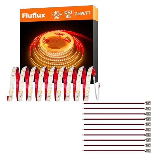 Kit Cinta LED FluFlux 2700K 32.8 pies 2835 con Conectores miniatura 1
