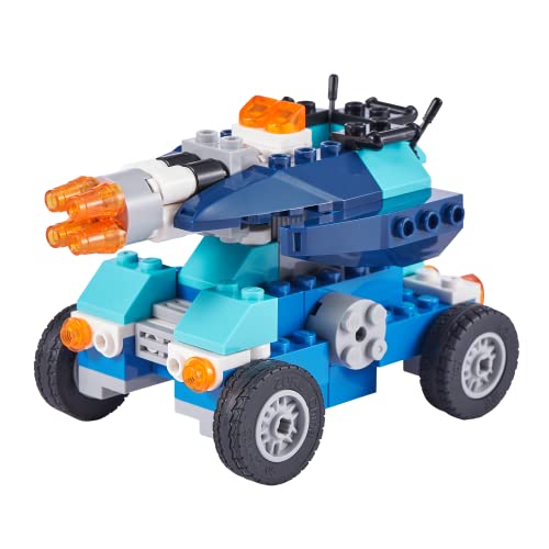 Max Build More Construction Themed 100 Pc Brick Set (3 Pack) By Zuru Over 300+ Toy Building Blocks, 3 Models To Build, Dragon Attack, Green Castle, And Space Car (Compatible With Major Brands) #TOP4