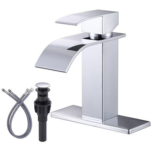 ARCORA Waterfall Faucet Chrome – 1 or 3 Hole