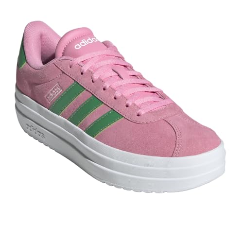 Image of adidas Womens Vl Court Bold Sneakers Shoes Casual - Pink