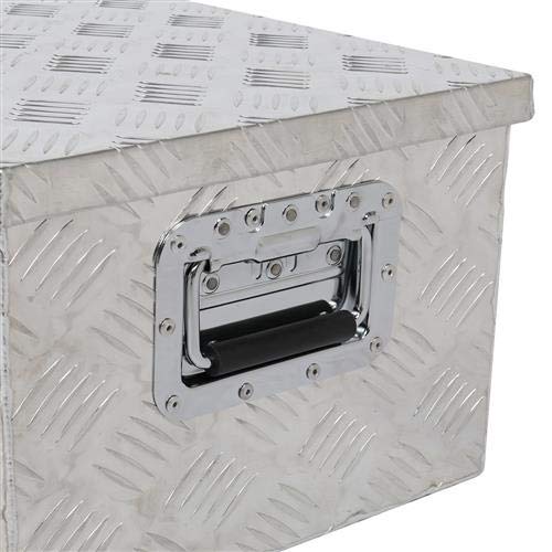 Autoforever 30" Aluminum Pickup Truck Tool Box Storage Underbody Flat Bed Tongue W/Lock #TOP7