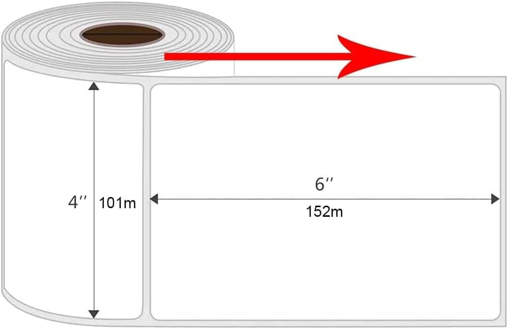 Étiquettes thermiques d'expédition 100 mm x 150 mm de transport - 2