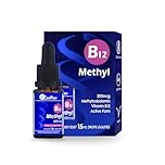 CanPrev B12 Methyl 500mcg 15ml Liquid Drops 450-Servings - Methylcobalamin B12 Vitamin Supplement - Prevent Vitamin B12 Deficiency - Vegan, Non-GMO & Gluten-Free - Helps to Maintain Healthy Metabolism