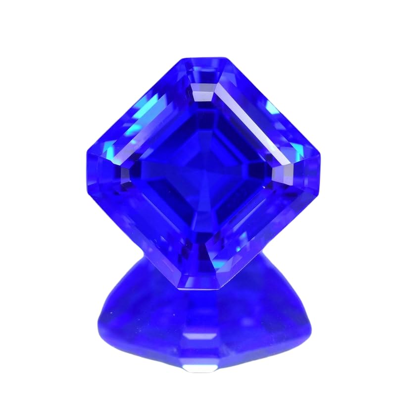 Gemme tanzanite naturelle GH_NAT_13498 de forme Asscher 19x19mm pour création bijoux