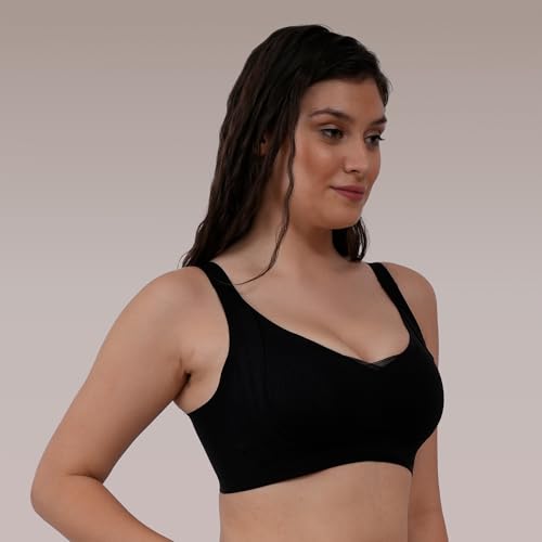 Image of SOIE Women Padded Non Wired Full Coverage Seamless T-Shirt Bra with Mesh Detailing