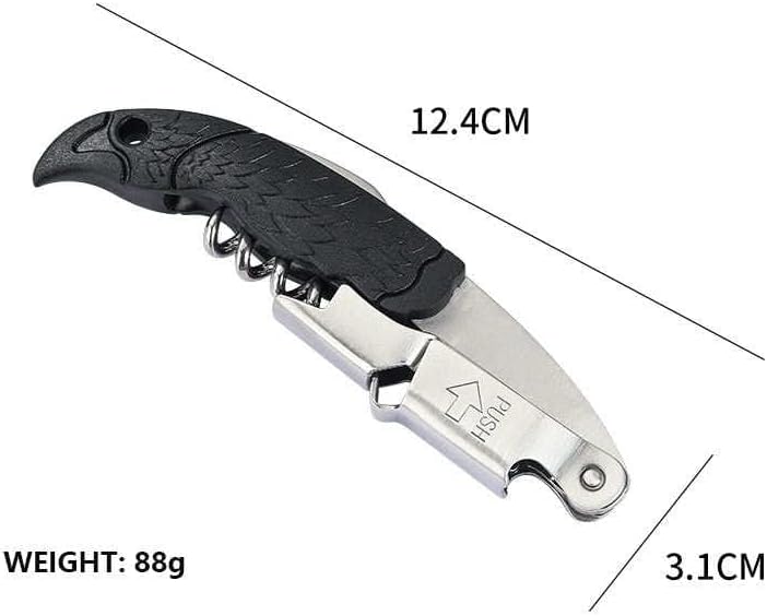 Abridor profesional de botellas de vino abridor manual de vino para camareros accesorios de camarero para abrebotellas en edición Black Eagle