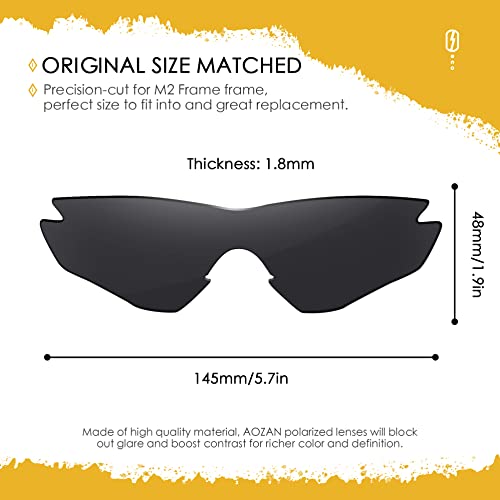 Image of ANSI Z87.1 Replacement Lenses For Oakley M2 Frame OO9212 Sunglass