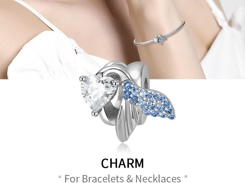 Pendentif en argent sterling 925 perles ballon chaud compatible bracelet - 2