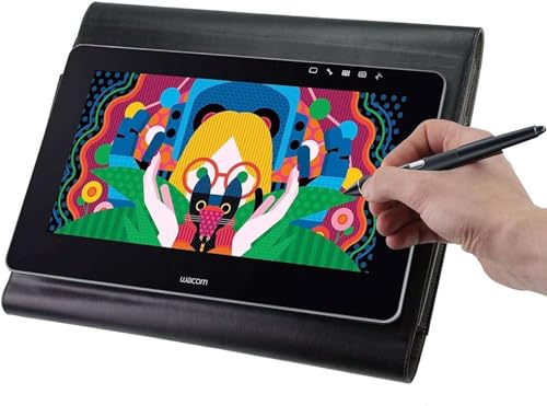 Funda tipo folio de cuero para tableta gráfica - Compatible con XP-Pen Star 06 miniatura 2