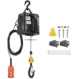 Palan Électrique 2 en 1 Treuil Électrique Portable 500 kg Treuil de Levage 1500 W Hauteur ...